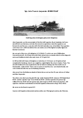 A preview of a PDF biography for Carpender, John Francis